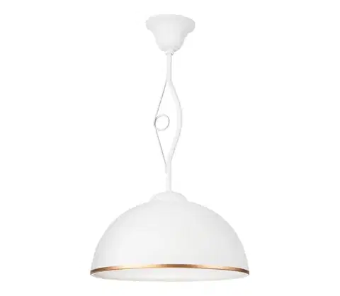 Svietidlá  Luster na tyči RETRO II 1xE27/60W/230V biela LM-1.24/BIAŁY MAT