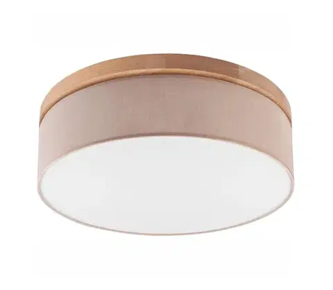 Svietidlá BRILAGI - LED Stropné svietidlo BELLADONNA 3xE27/15W/230V pr. 50 cm béžová/dub 0512