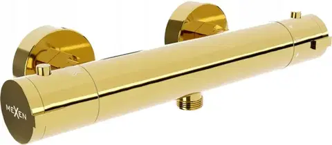 Kúpeľňové batérie MEXEN - Kai termostatická sprchová batéria gold 77100-50