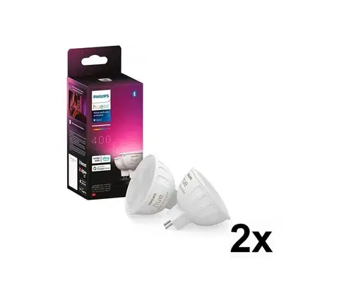 LED osvetlenie SADA 4x stmievateľných LED RGBW žiaroviek Philips Hue WACA GU5,3/MR16/6,3W/12V 2xP5829