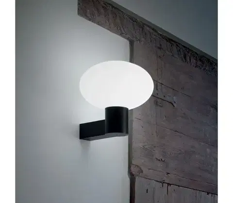 Svietidlá Ideal Lux - Vonkajšie nástenné svietidlo CLIO 1xE27/42W/230V IP44 čierna 146799