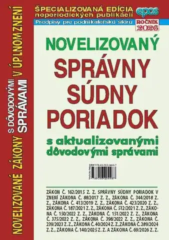 Trestné právo Novelizovaný správny súdny poriadok 10/26