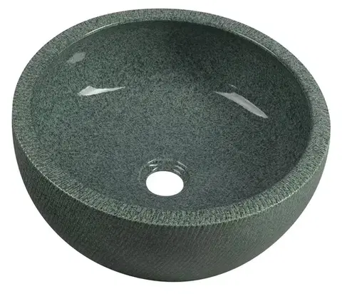 Umývadlá SAPHO - PRIORI keramické umývadlo na dosku, priemer 42cm, zelená PI013