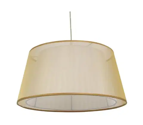 Svietidlá  Luster na lanku CHARLIE 1xE27/60W/230V béžová 31-24961