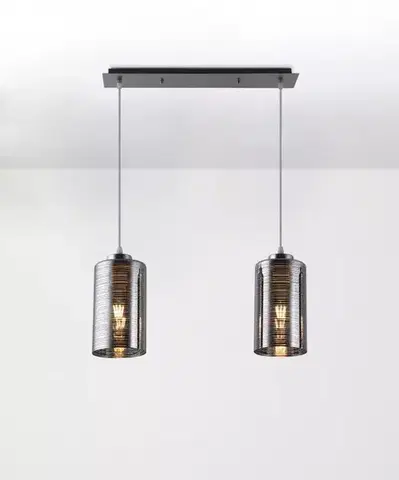 Moderné lampy do obývačky Luster 18078-2F KOX CHR LW2