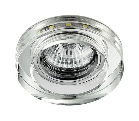 LED osvetlenie Emithor LED Podhľadové svietidlo ELEGANT DOUBLE LIGHT GU10/50W+LED/3W okrúhly 
