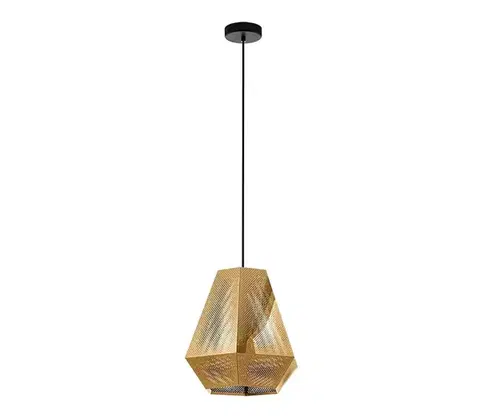 Svietidlá Eglo 43227 - Luster na lanku CHIAVICA 1xE27/28W/230V pr. 36 cm zlatá 43227