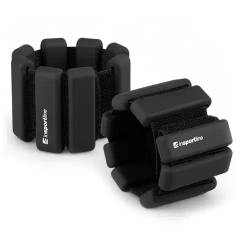 Ostatné fitness náradie Fitness závažie na členok a zápästie inSPORTline Brace 2x1,5 kg čierna