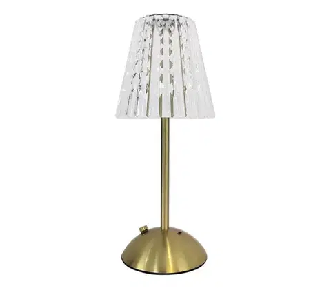 Lampy  LED Stmievateľná dotyková nabíjacia stolná lampa ELBA LED/1,6W/800 mAh zlatá/číra ML1292