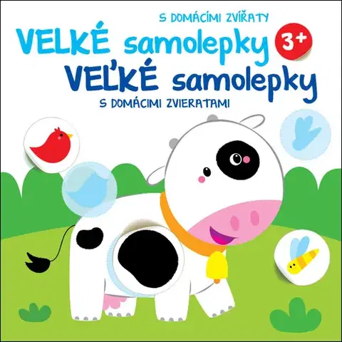 Nalepovačky, vystrihovačky, skladačky Veľké samolepky s domácimi zvieratami: Kravička, 2. vydanie