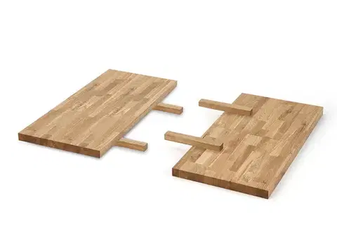 Jedálenské stoly HALMAR Apex / Radus M predlžovacia doska k stolu (2 ks) 85x40 cm dub prírodný