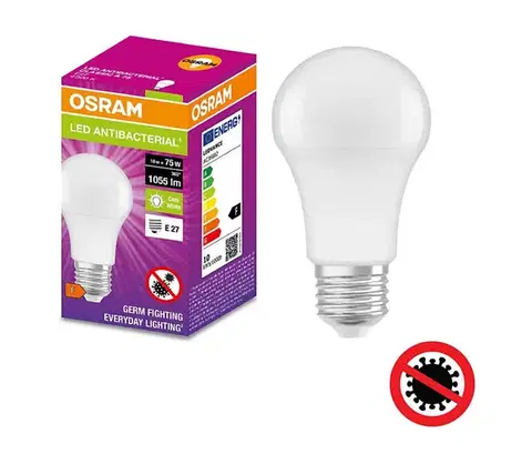 LED osvetlenie LED Antibakteriálna žiarovka  A75 E27/10W/230V 4000K - Osram 4058075560871