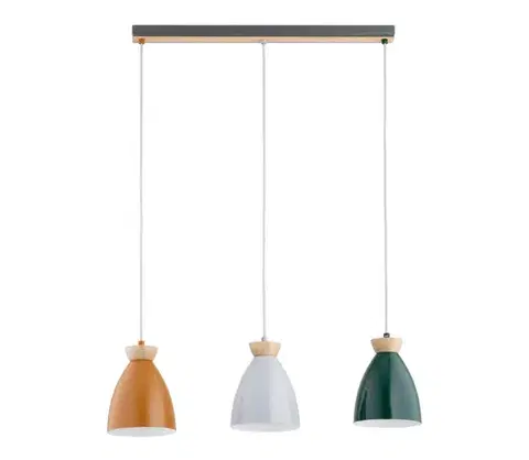 Svietidlá  Závesný luster GALIA 3xE27/15W/230V pestrofarebný 62613
