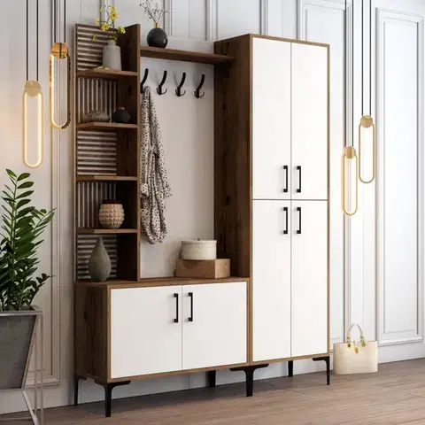 Predsieňové steny Predsieňová stena Viyana DA - Walnut, White