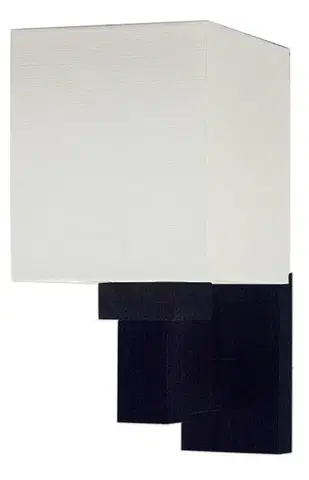 Nástenné svetlá Nástenná lampa čierna/ecru nástenná lampa Legato