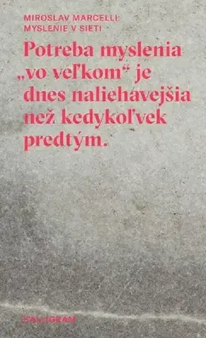Eseje, úvahy, štúdie Myslenie v sieti - Miroslav Marcelli