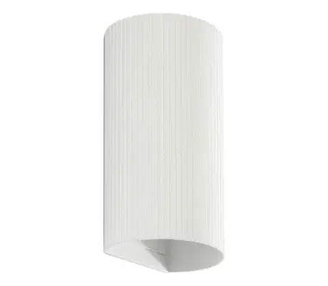 Svietidlá FARO Barcelona FARO 40542 - Nástenné svietidlo SOLE 2xGU10/8W/230V biela vrúbkovaná zaokrúhlený 40542