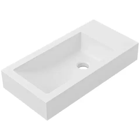 Umývadlá CERANO - Umývadlo z liateho mramoru Sofia - biela matná - 50x25 CER-679472