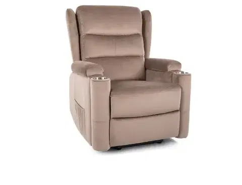 Kreslá Relaxačné kreslo Minos Velvet
