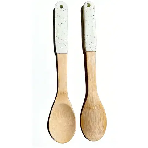 Dekorácie a bytové doplnky Varecha bambus biela rukoväť 32*6cm ut04232bs17