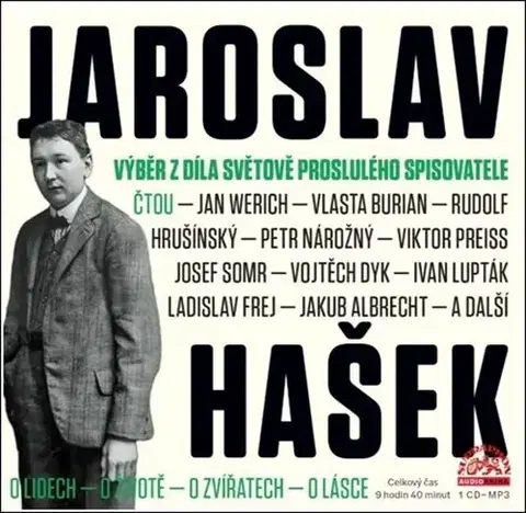 Česká beletria Supraphon Jaroslav Hašek: Výběr z díla světově proslulého spisovatele - Audiokniha CD mp3