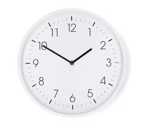 Predlžovacie káble  CLWA1226WT - Nástenné hodiny, priemer 30,8 cm, 1×AA, biela CLWA1226WT