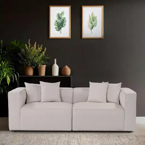 Pohovky a gauče Dvojmiestna pohovka Mora XL 2 Seat - Ecru