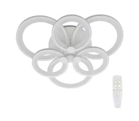 Svietidlá  LED Prisadený luster SIENA LED/72W/230V biela + diaľkové ovládanie P-6600/3+3