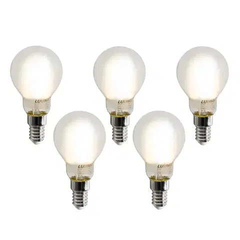 LED osvetlenie Sada 5 inteligentných LED žiaroviek E14 P45 matných 4,2 W 470 lm 2700-6500 K