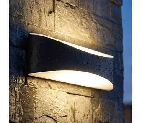 Svietidlá  LED vonkajšie nástenné svietidlo LED/10W/230V IP65 čierne SCD 04 L