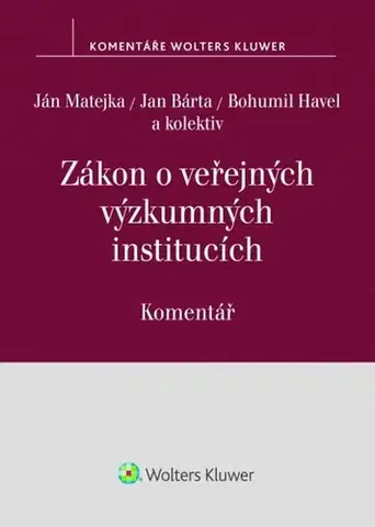 Právo ČR Zákon o veřejných výzkumných institucích - Kolektív autorov