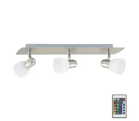 Svietidlá Eglo 75375 - LED RGB Stmievateľné bodové svietidlo ENEA-C 3xE14/4W/230V + DO 75375
