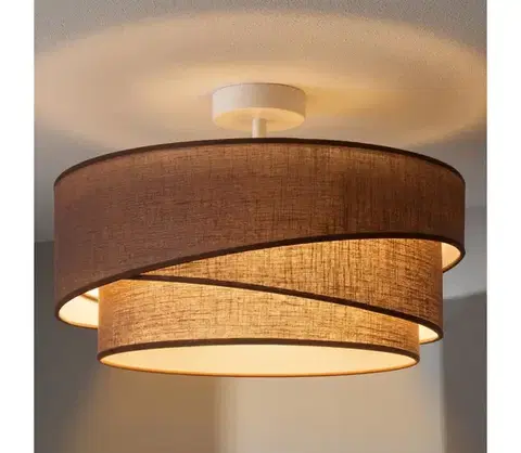 Svietidlá BRILAGI - Prisadený luster ARROW 1xE27/60W/230V pr. 45 cm hnedý 8590828052852