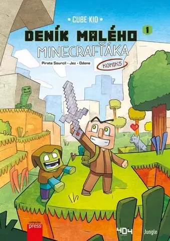 Dobrodružstvo, napätie, western Deník malého Minecrafťáka: komiks, 2. vydání - Cube Kid,Martin Herodek