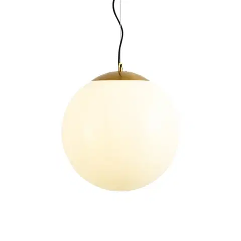 Závesné svietidlá Skandiánske závesné svietidlo opálové sklo 40 cm - Ball 40