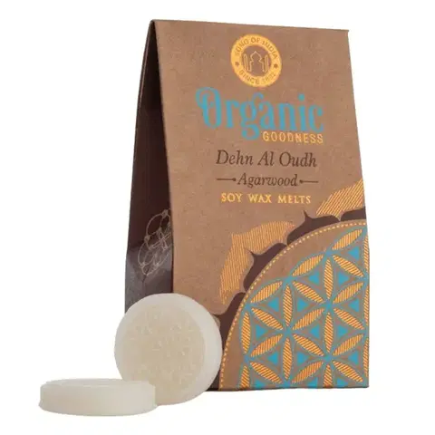 Svietniky Organický topiaci sa vosk v minciach Flower of Life, Dehn Al Oudh - Agarwood