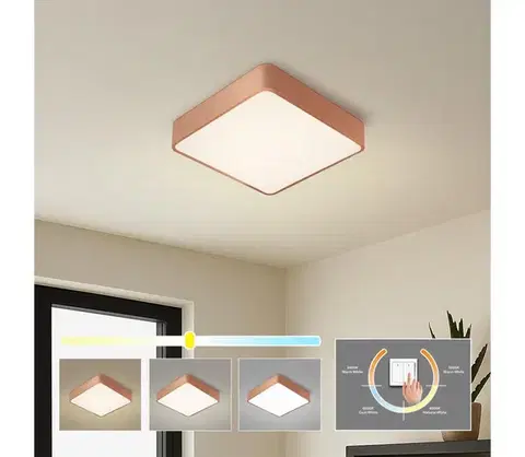 Svietidlá BRILAGI - LED stropné svietidlo POOL SQUARE LED/36W/230V 3000/4000/6000K 40x40 cm bronzové BRI1023