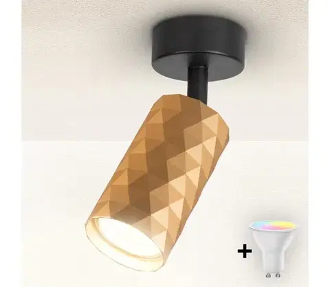 Svietidlá BRILAGI - LED RGBW stmievateľné bodové svietidlo SELE DIAMANT 1xGU10/4,8W/230V zlaté BG2852+AI2382