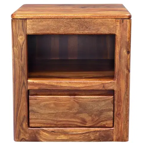 Nočné stolíky Nočný stolík 45x50x40 Tina z indického masívu palisander