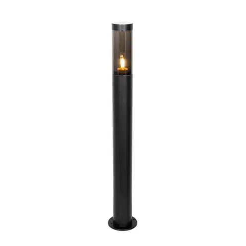 Zahradne stlpove lampy Moderná vonkajšia stojaca lampa čierna 110 cm IP44 - Rox
