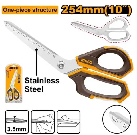 Kuchynské nožnice INGCO Nožnice pre domácnosť, univerzálne, 254mm, INGCO Industrial