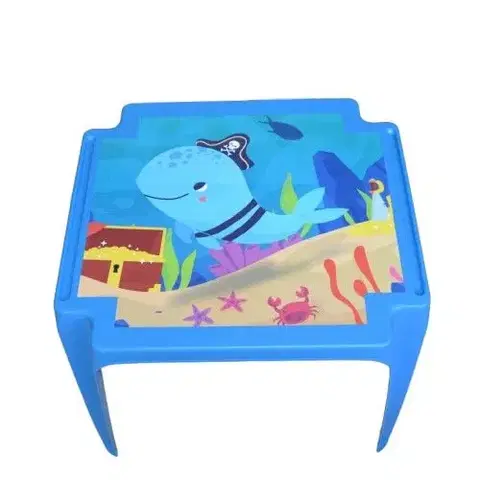 Detské stoly a stoličky Kinekus Stôl detský BABY OCEAN modrý