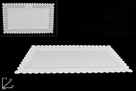 Podnosy a tácky MAKRO - Podnos ozdobný okraj 22 x 37cm