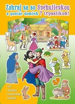 Nalepovačky, vystrihovačky, skladačky Zahraj sa so Snehulienkou a postav domček 7 trpaslíkom!
