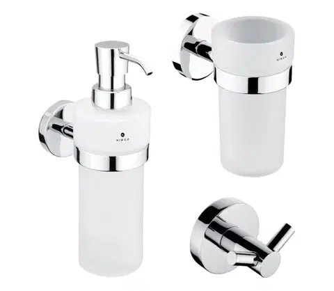 Svietidlá NIMCO UN set-31W-26 - Dávkovač mydla, stojan na kefky a nástenný háčik UNIX UN set-31W-26