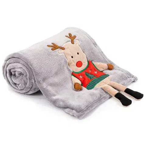 Prikrývky 4Home Vianočná deka Xmas Reindeer, 150 x 200 cm