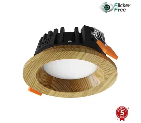 Svietidlá APLED - LED Podhľadové RONDO WOODLINE LED/3W/230V 3000K pr. 9 cm borovica masív 21268