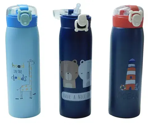 Termosky a termohrnčeky MAKRO - Termoska 500ml rôzne farby a motívy