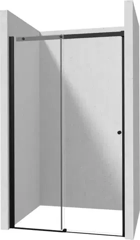 Sprchovacie kúty DEANTE - Kerria Plus nero Sprchové dvere, 120 cm - posuvné KTSPN12P