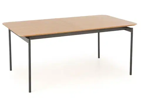 Jedálenské stoly HALMAR Smart rozkladací jedálenský stôl dub prírodný / čierna